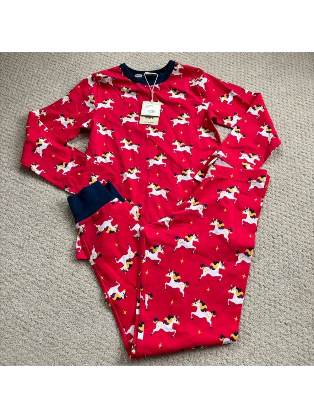 Maxomorra unicorn pajama set